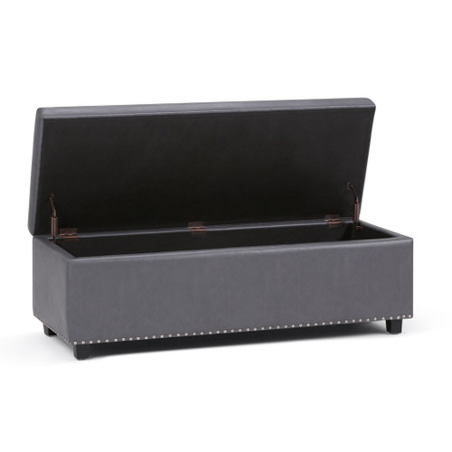 Hamilton - Storage Ottoman - Stone Gray