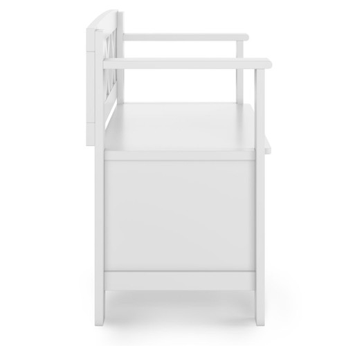Amherst - Small Entryway Storage Bench - White