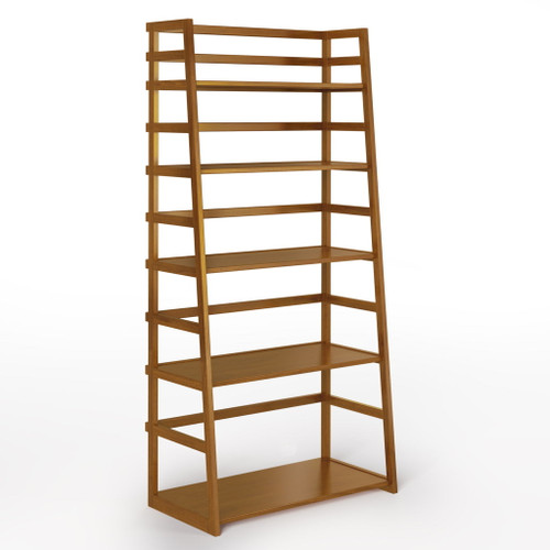 Acadian - Ladder Shelf Bookcase - Light Golden Brown