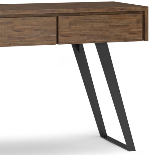 Lowry - Console Sofa Table - Rustic Natural Aged Brown