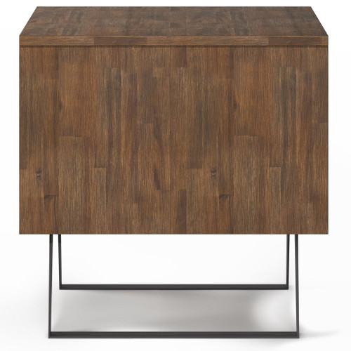 Lowry - End Table - Rustic Natural Aged Brown