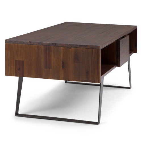 Lowry - Coffee Table - Distressed Charcoal Brown