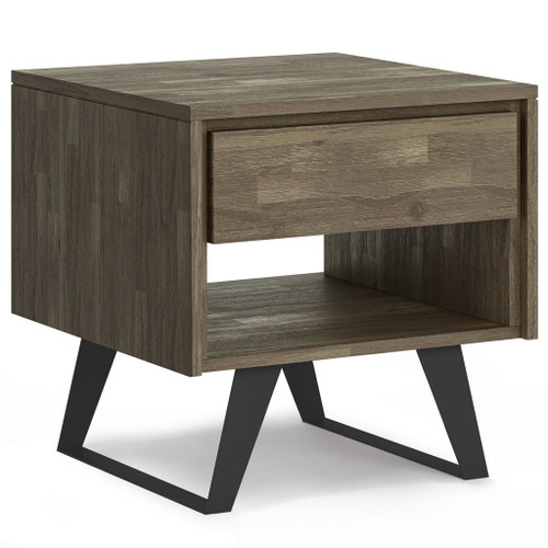 Lowry - End Table - Distressed Gray