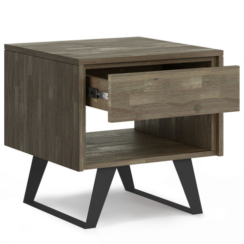 Lowry - End Table - Distressed Gray
