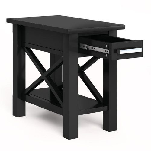 Kitchener - Narrow Side Table - Black