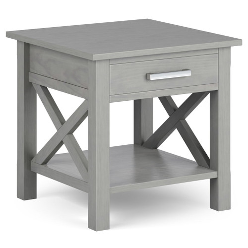 Kitchener - End Table - Fog Gray