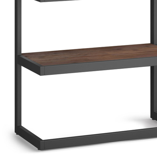 Erina - Bookcase - Distressed Charcoal Brown