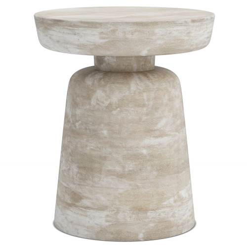 Robbie - Accent Table - Distressed White Wash