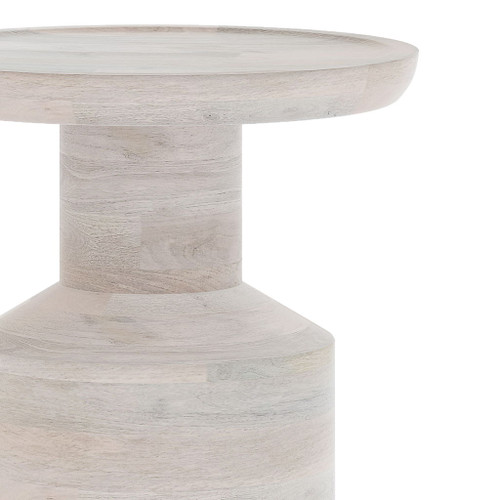 Haynes - Wooden Accent Table - White Wash