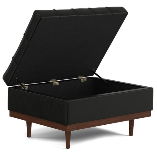 Mariah - Coffee Table Storage Ottoman - Black