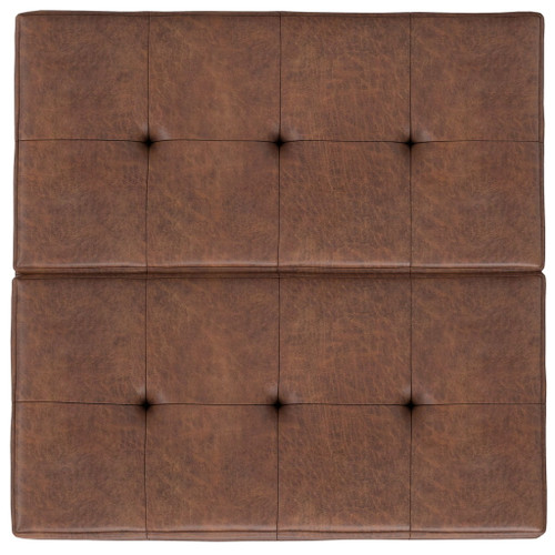 Dover - Lift Top Coffee Table Storage Ottoman - Brown