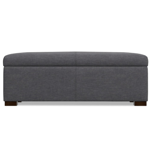 Gabbie - Rectangular Storage Ottoman - Gray