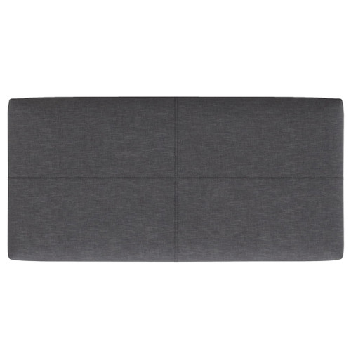 Gabbie - Rectangular Storage Ottoman - Gray