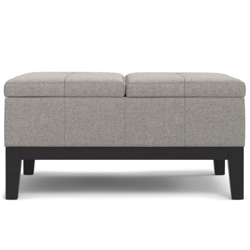Dover - Multifunctional Lift Top Coffee Table Storage Ottoman - Gray