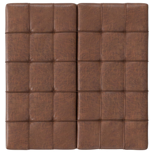 Laura - Lift Top Storage Ottoman - Brown