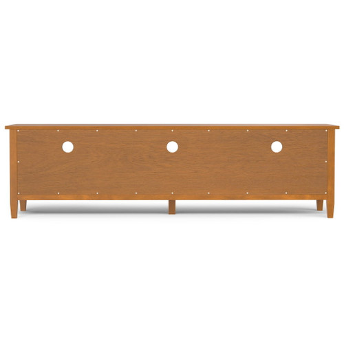 Warm Shaker - Low TV Media Stand - Light Brown