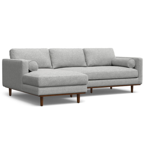 Morrison - Left Sectional Sofa - Mist Gray