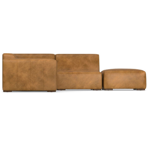 Rex - Right Sectional Sofa And Ottoman - Sienna