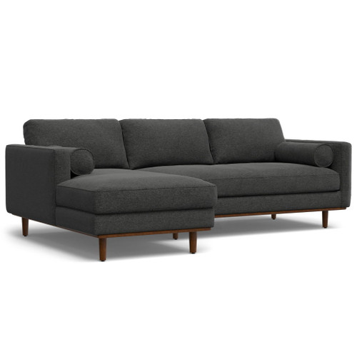 Morrison - Left Sectional Sofa - Charcoal Gray
