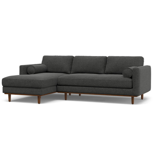 Morrison - Left Sectional Sofa - Charcoal Gray