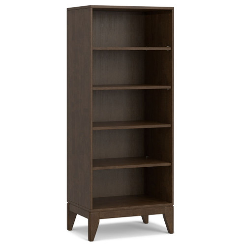 Harper - 5 Shelf Bookcase - Walnut Brown