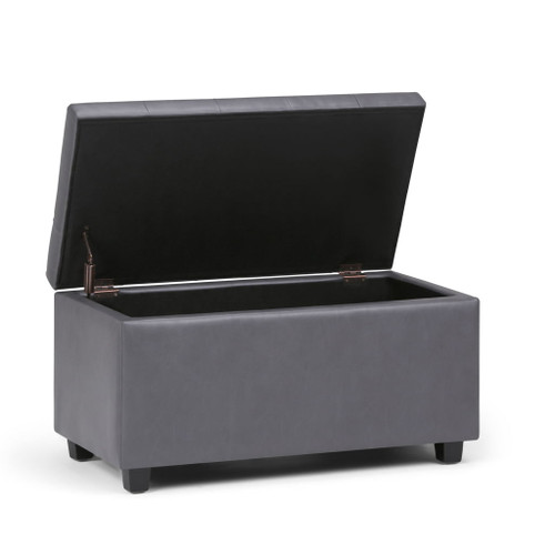 Cosmopolitan - Storage Ottoman - Stone Gray
