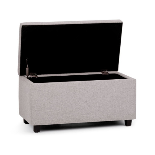 Cosmopolitan - Storage Ottoman - Cloud Gray
