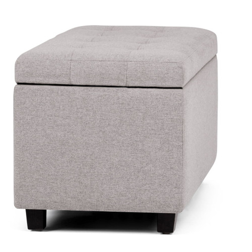 Cosmopolitan - Storage Ottoman - Cloud Gray