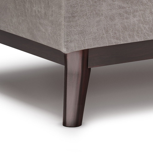 Owen - Tray Top Small Coffee Table Storage Ottoman - Distressed Gray