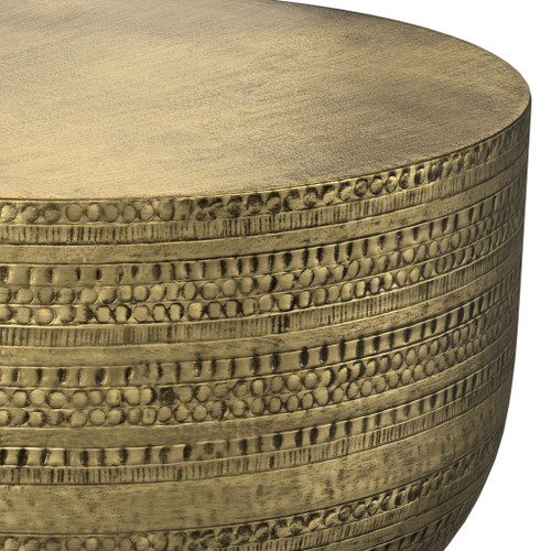 Johnsen - Metal Coffee Table - Antique Gold
