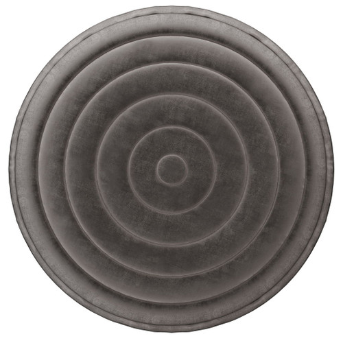 Vivienne - Round Pouf - Gray