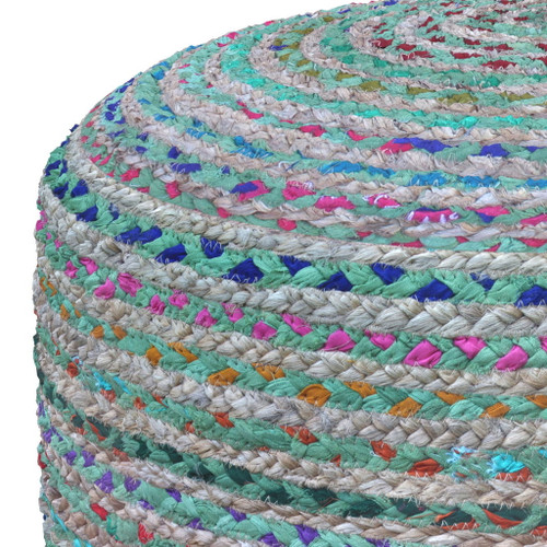 Margo - Round Pouf - Green