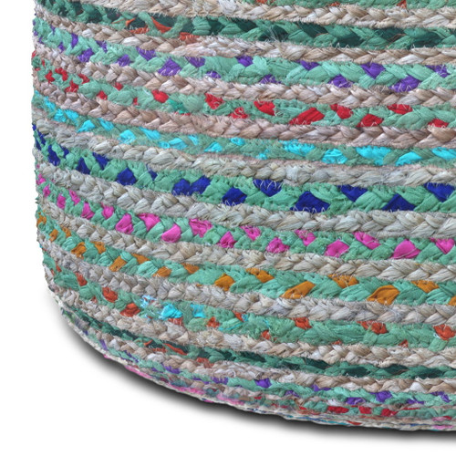 Margo - Round Pouf - Green