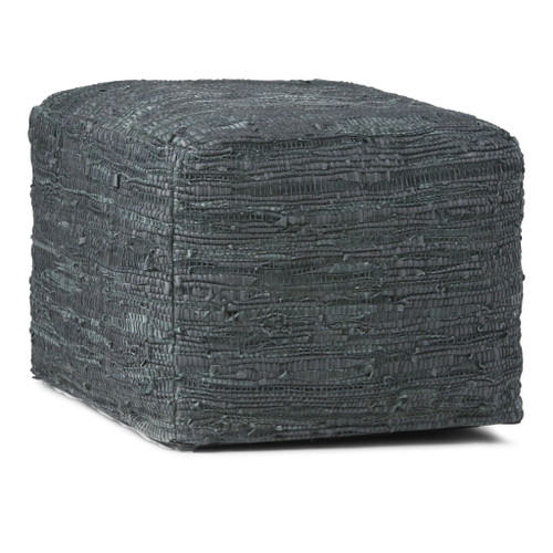 Fredrik - Square Pouf - Gray