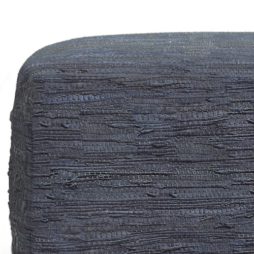 Fredrik - Square Pouf - Dark Blue