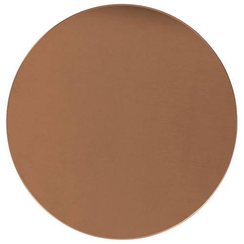 Curtis - Metal Cylinder Accent Table - Ombre Black / Copper