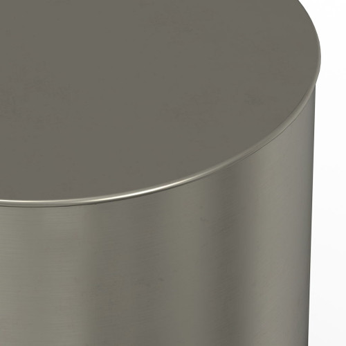 Curtis - Metal Cylinder Accent Table - Ombre Black / Silver