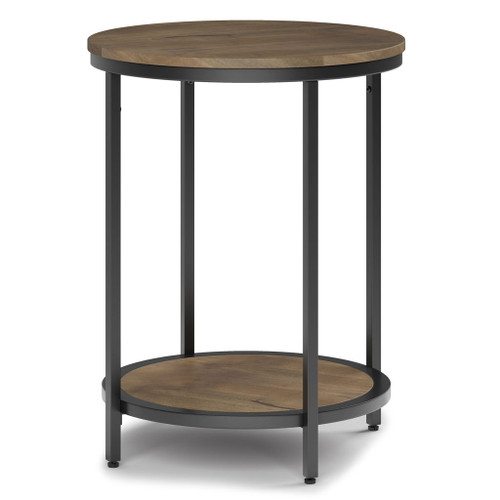 Jenna - Round Side Table - Warm Gray