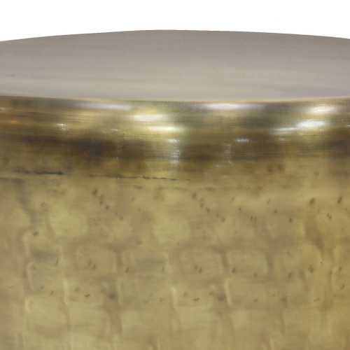 Garvy - Metal Side Table - Antique Gold