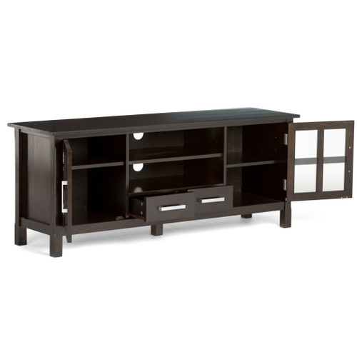 Kitchener - Wide TV Media Stand - Hickory Brown