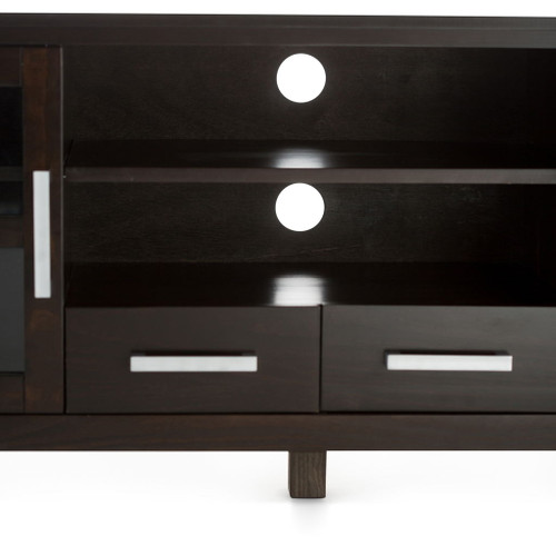 Kitchener - Wide TV Media Stand - Hickory Brown