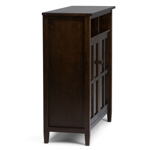 Warm Shaker - Medium Storage Media Cabinet - Tobacco Brown