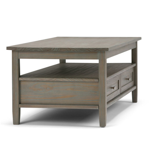 Warm Shaker - Coffee Table - Distressed Gray