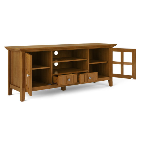 Acadian - TV Media Stand - Light Golden Brown