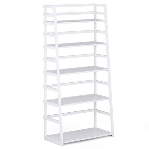 Acadian - Ladder Shelf Bookcase - White