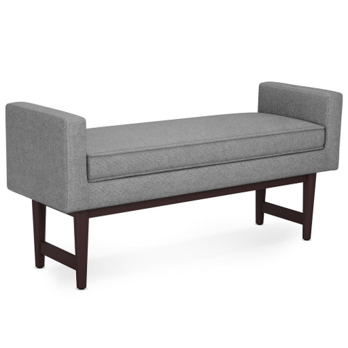 Scott - Ottoman Bench - Pewter Gray
