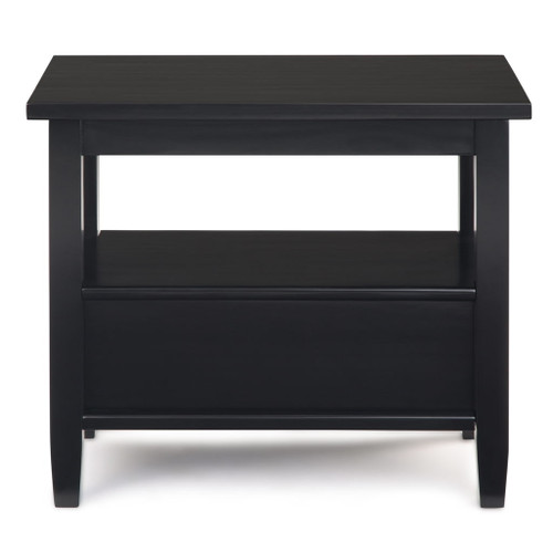 Warm Shaker - Narrow Side Table - Black