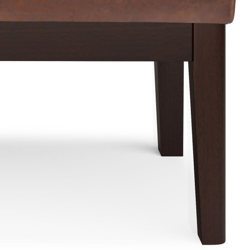 Carlson - Small Ottoman Bench - Distressed Saddle Brown