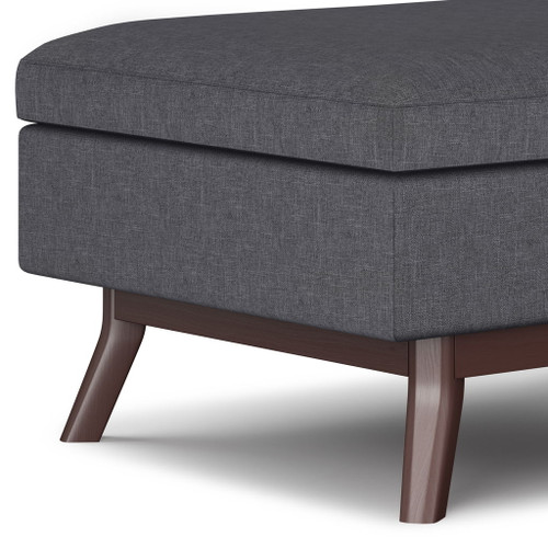 Owen - Coffee Table Storage Ottoman - Slate Gray