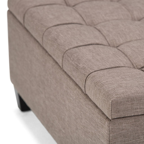 Harrison - Coffee Table Storage Ottoman - Fawn Brown